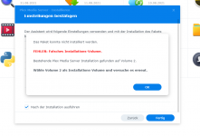 Plex Fehler bei Installation.PNG